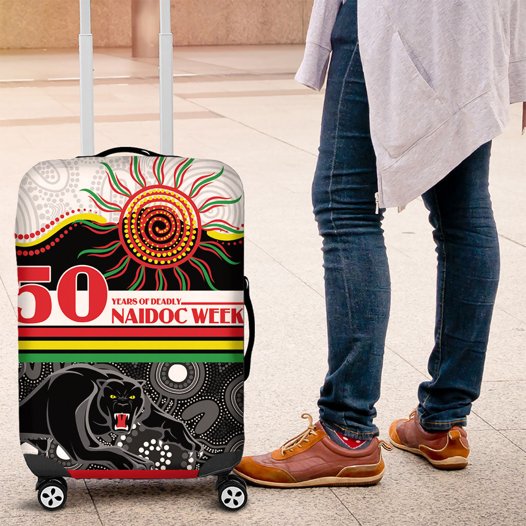 Panthers NAIDOC Week Luggage Cover Aboriginal Torres Strait Islanders Vibe