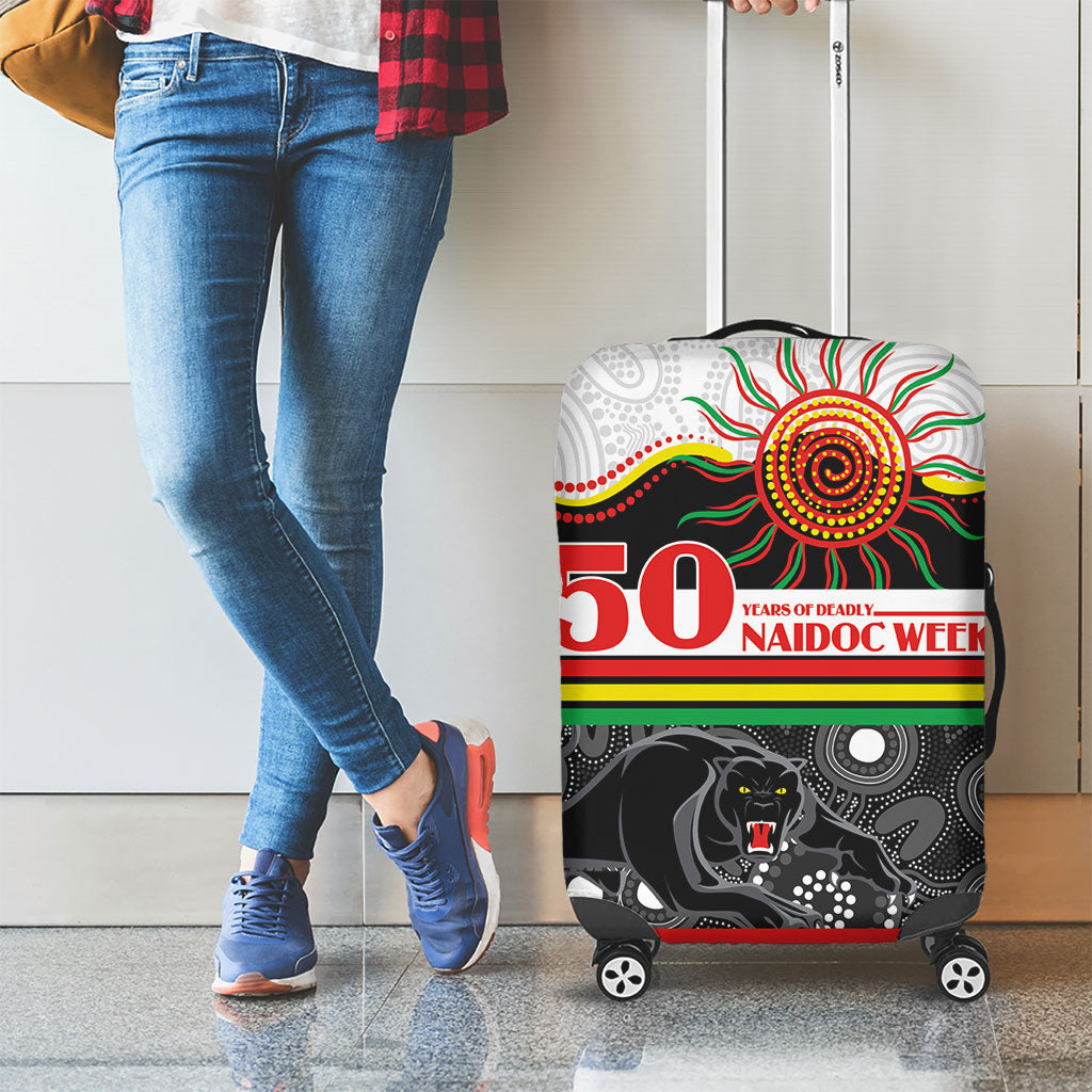Panthers NAIDOC Week Luggage Cover Aboriginal Torres Strait Islanders Vibe
