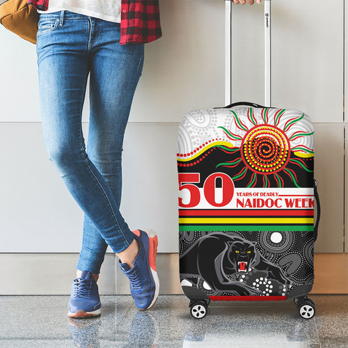 Panthers NAIDOC Week Luggage Cover Aboriginal Torres Strait Islanders Vibe