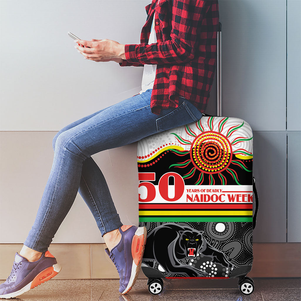 Panthers NAIDOC Week Luggage Cover Aboriginal Torres Strait Islanders Vibe