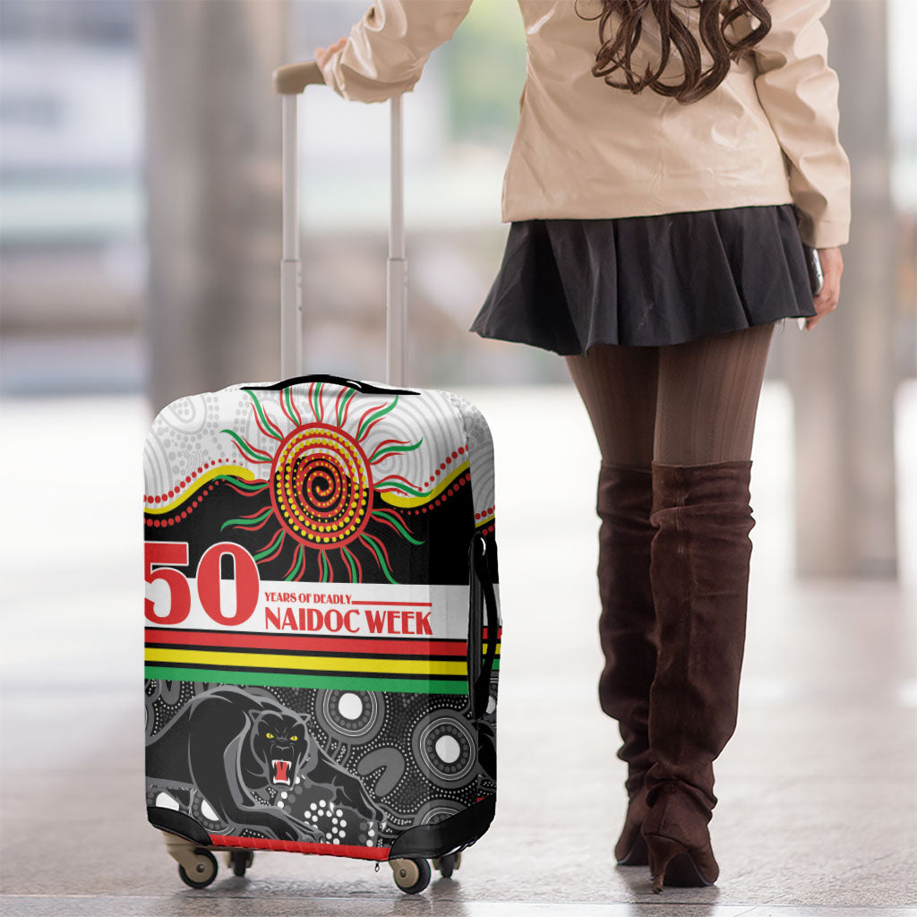 Panthers NAIDOC Week Luggage Cover Aboriginal Torres Strait Islanders Vibe