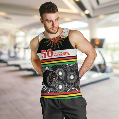 Panthers NAIDOC Week Personalised Men Tank Top Aboriginal Torres Strait Islanders Vibe