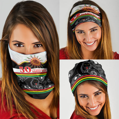 Panthers NAIDOC Week Neck Gaiter Aboriginal Torres Strait Islanders Vibe