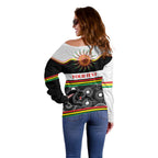 Panthers NAIDOC Week Personalised Off Shoulder Sweater Aboriginal Torres Strait Islanders Vibe