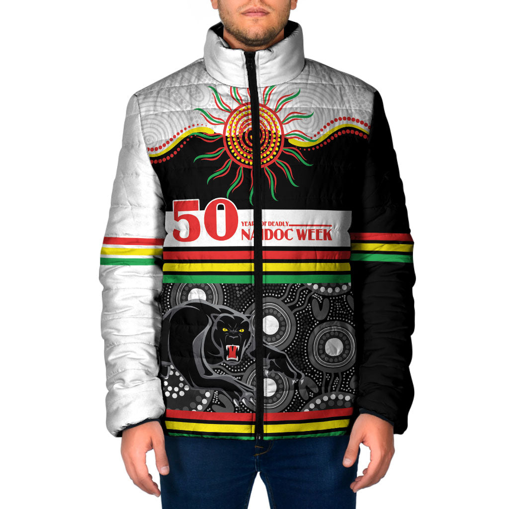 Panthers NAIDOC Week Personalised Padded Jacket Aboriginal Torres Strait Islanders Vibe