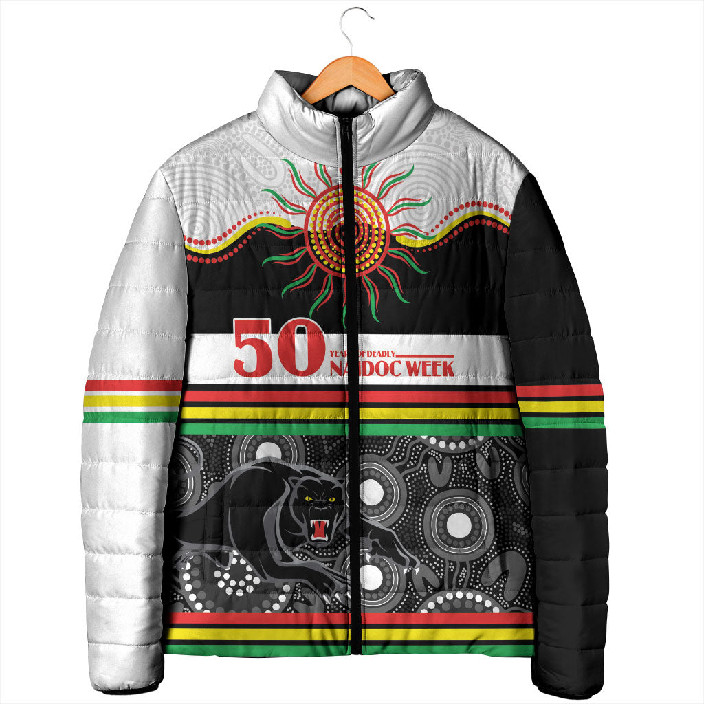 Panthers NAIDOC Week Personalised Padded Jacket Aboriginal Torres Strait Islanders Vibe