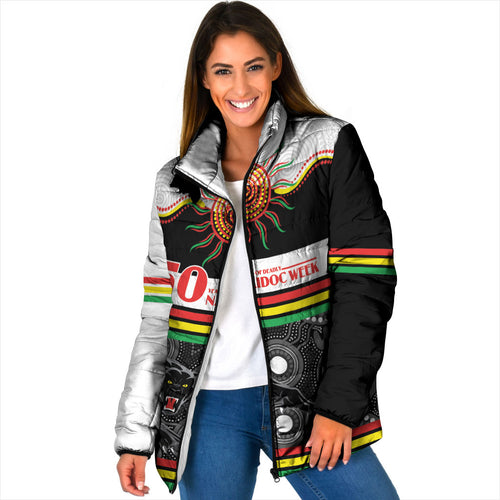 Panthers NAIDOC Week Personalised Padded Jacket Aboriginal Torres Strait Islanders Vibe