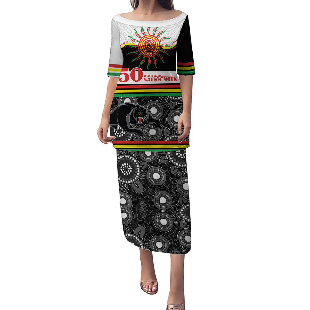 Panthers NAIDOC Week Personalised Puletasi Aboriginal Torres Strait Islanders Vibe
