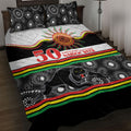 Panthers NAIDOC Week Quilt Bed Set Aboriginal Torres Strait Islanders Vibe