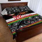 Panthers NAIDOC Week Quilt Bed Set Aboriginal Torres Strait Islanders Vibe