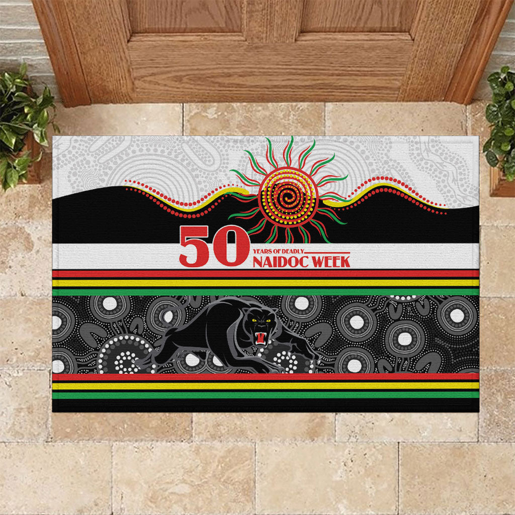 Panthers NAIDOC Week Rubber Doormat Aboriginal Torres Strait Islanders Vibe