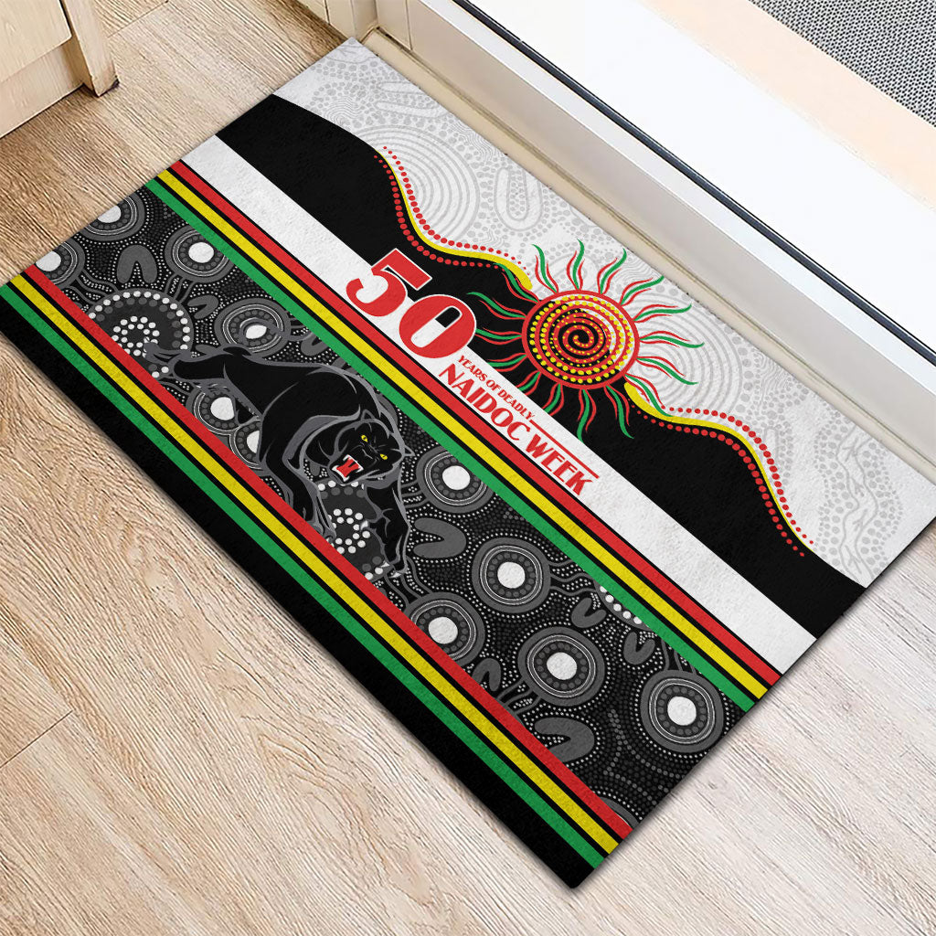 Panthers NAIDOC Week Rubber Doormat Aboriginal Torres Strait Islanders Vibe