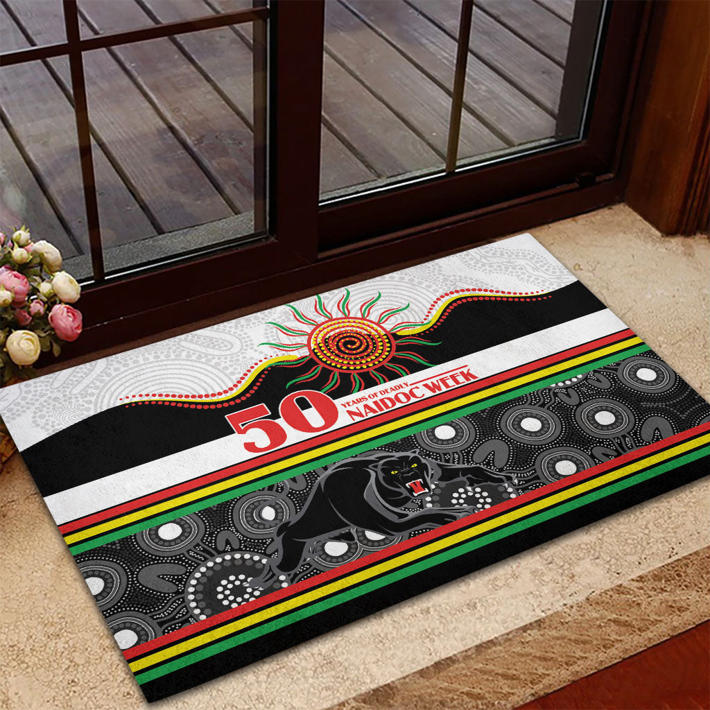 Panthers NAIDOC Week Rubber Doormat Aboriginal Torres Strait Islanders Vibe