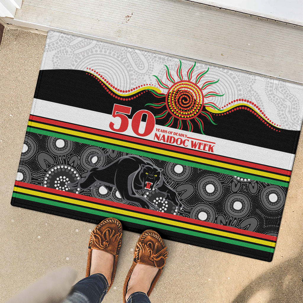 Panthers NAIDOC Week Rubber Doormat Aboriginal Torres Strait Islanders Vibe
