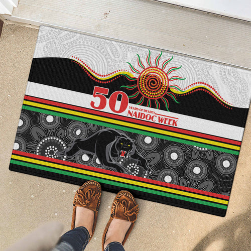 Panthers NAIDOC Week Rubber Doormat Aboriginal Torres Strait Islanders Vibe