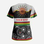 Panthers NAIDOC Week Personalised Scrub Top Aboriginal Torres Strait Islanders Vibe