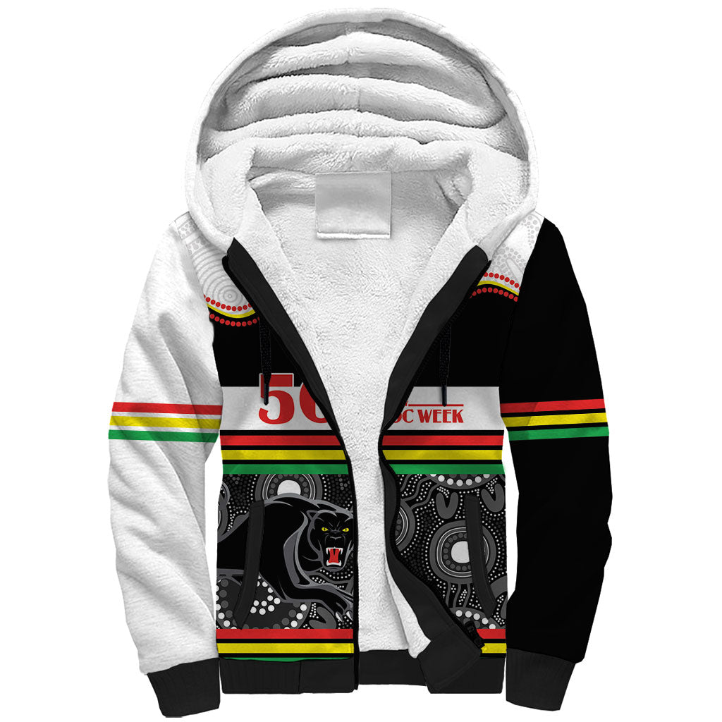 Panthers NAIDOC Week Personalised Sherpa Hoodie Aboriginal Torres Strait Islanders Vibe