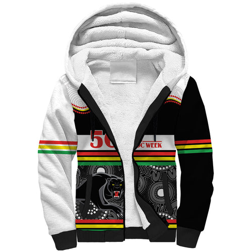 Panthers NAIDOC Week Personalised Sherpa Hoodie Aboriginal Torres Strait Islanders Vibe