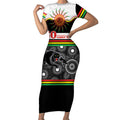Panthers NAIDOC Week Personalised Short Sleeve Bodycon Dress Aboriginal Torres Strait Islanders Vibe