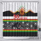 Panthers NAIDOC Week Shower Curtain Aboriginal Torres Strait Islanders Vibe