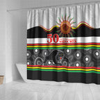 Panthers NAIDOC Week Shower Curtain Aboriginal Torres Strait Islanders Vibe