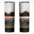 Panthers NAIDOC Week Personalised Skinny Tumbler Aboriginal Torres Strait Islanders Vibe