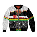 Panthers NAIDOC Week Personalised Sleeve Zip Bomber Jacket Aboriginal Torres Strait Islanders Vibe