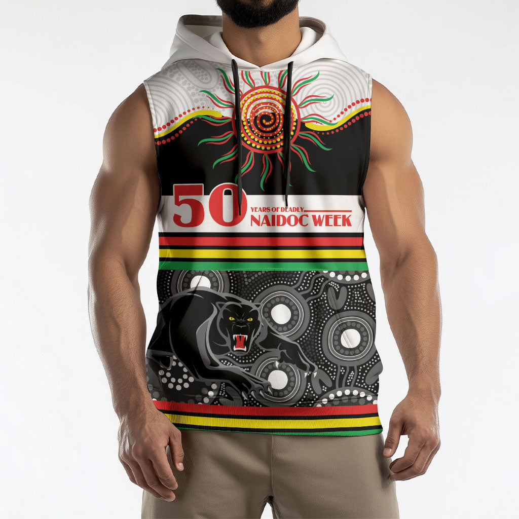 Panthers NAIDOC Week Personalised Sleeveless Hoodie Aboriginal Torres Strait Islanders Vibe