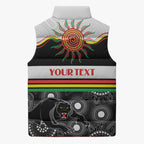 Panthers NAIDOC Week Personalised Sleeveless Puffer Jacket Aboriginal Torres Strait Islanders Vibe