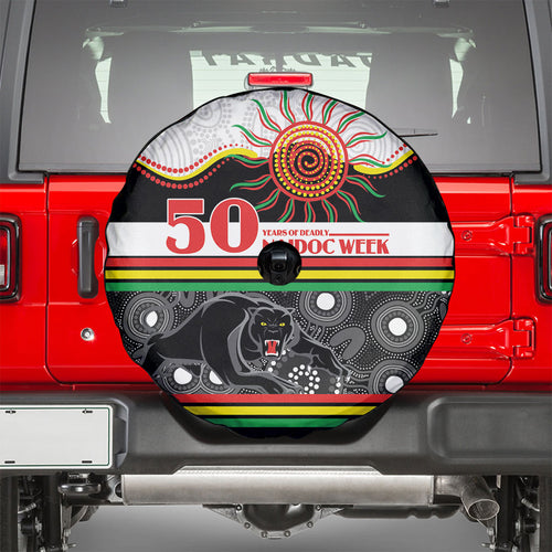 Panthers NAIDOC Week Spare Tire Cover Aboriginal Torres Strait Islanders Vibe