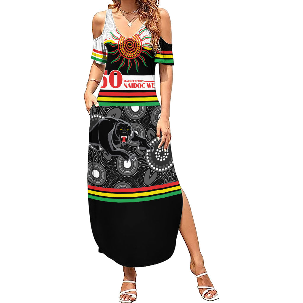 Panthers NAIDOC Week Personalised Summer Maxi Dress Aboriginal Torres Strait Islanders Vibe