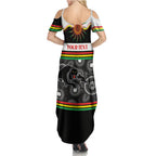 Panthers NAIDOC Week Personalised Summer Maxi Dress Aboriginal Torres Strait Islanders Vibe