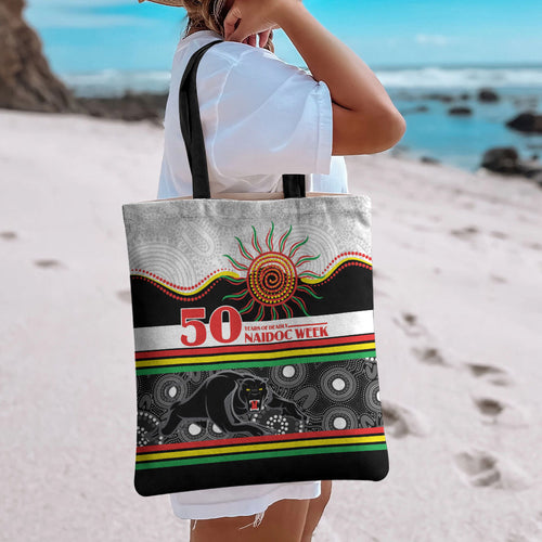 Panthers NAIDOC Week Tote Bag Aboriginal Torres Strait Islanders Vibe