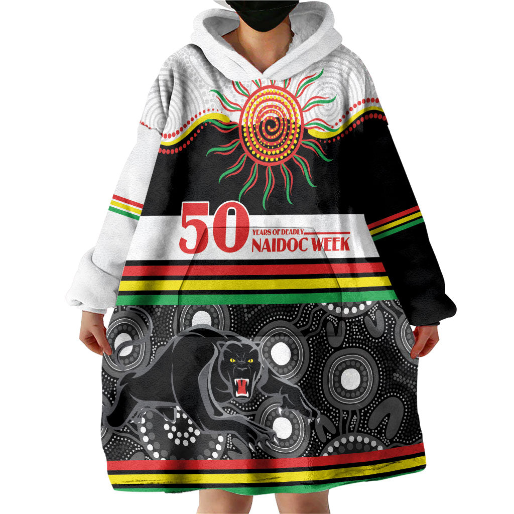 Panthers NAIDOC Week Personalised Wearable Blanket Hoodie Aboriginal Torres Strait Islanders Vibe