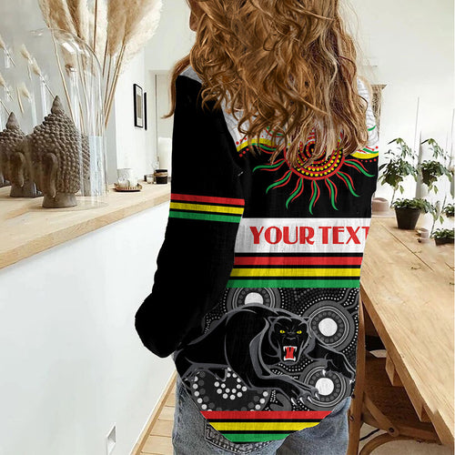 Panthers NAIDOC Week Personalised Women Casual Shirt Aboriginal Torres Strait Islanders Vibe