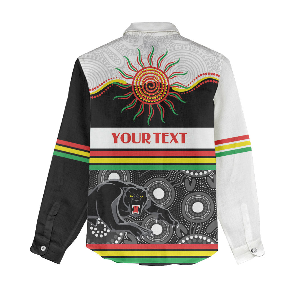Panthers NAIDOC Week Personalised Women Casual Shirt Aboriginal Torres Strait Islanders Vibe