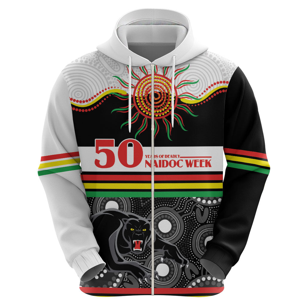 Panthers NAIDOC Week Personalised Zip Hoodie Aboriginal Torres Strait Islanders Vibe