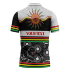 Panthers NAIDOC Week Personalised Zipper Polo Shirt Aboriginal Torres Strait Islanders Vibe