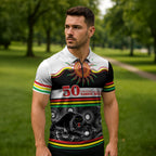 Panthers NAIDOC Week Personalised Zipper Polo Shirt Aboriginal Torres Strait Islanders Vibe