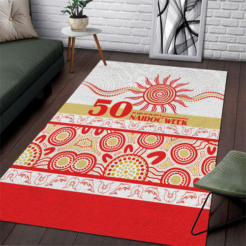 Dolphins NAIDOC Week Area Rug Aboriginal Torres Strait Islanders Vibe