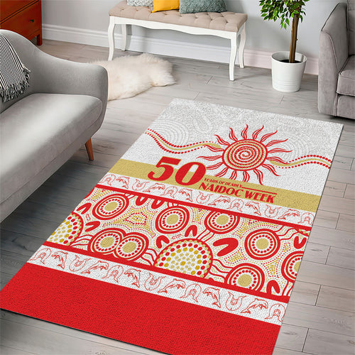 Dolphins NAIDOC Week Area Rug Aboriginal Torres Strait Islanders Vibe