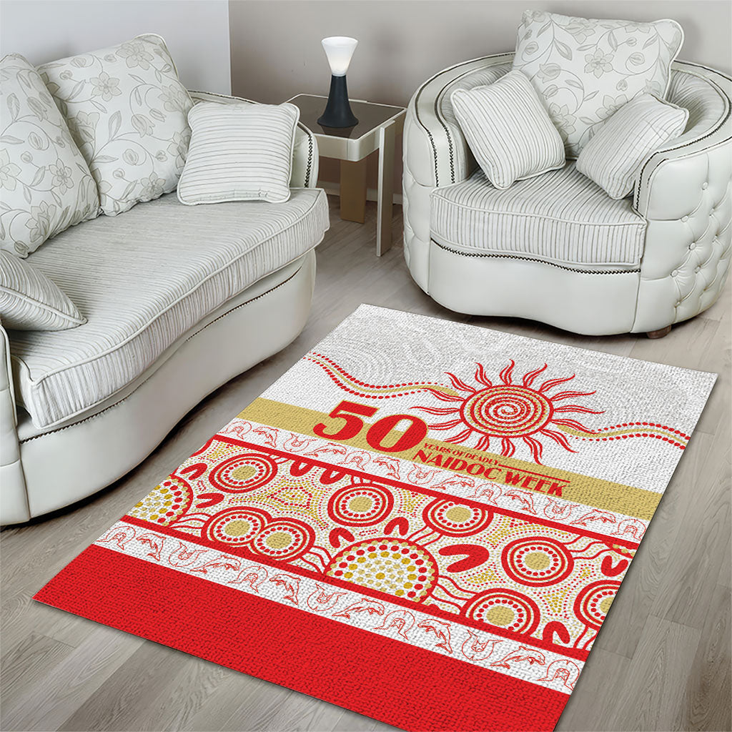 Dolphins NAIDOC Week Area Rug Aboriginal Torres Strait Islanders Vibe