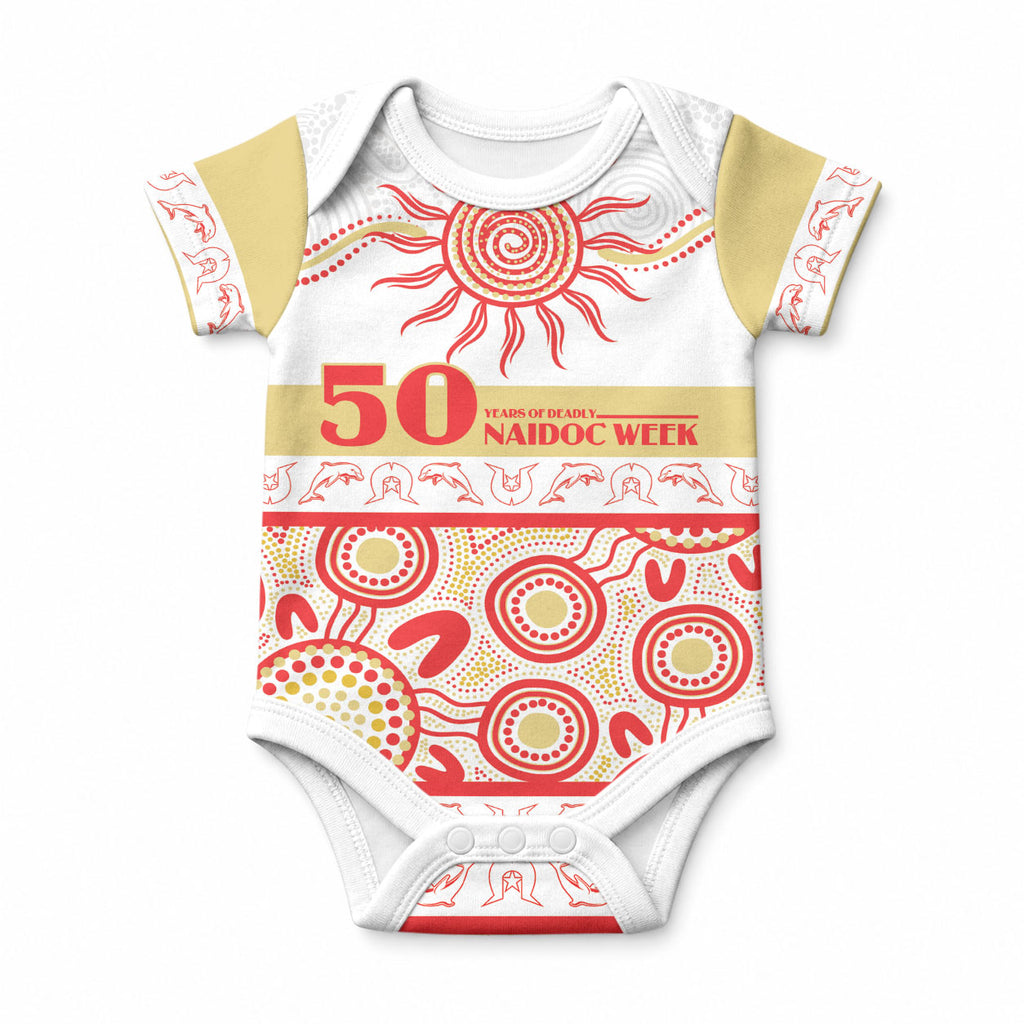 Dolphins NAIDOC Week Personalised Baby Onesie Aboriginal Torres Strait Islanders Vibe