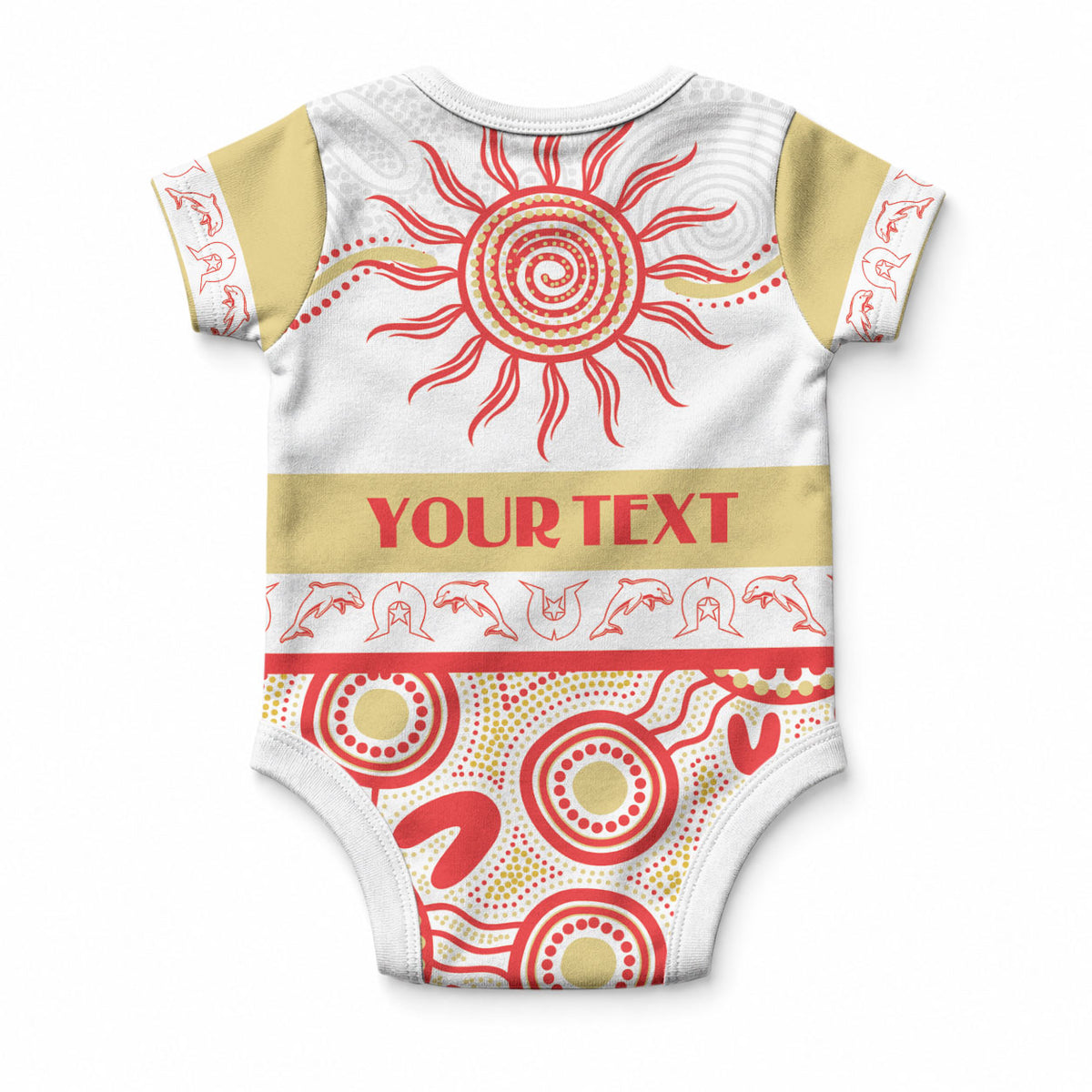 Dolphins NAIDOC Week Personalised Baby Onesie Aboriginal Torres Strait Islanders Vibe