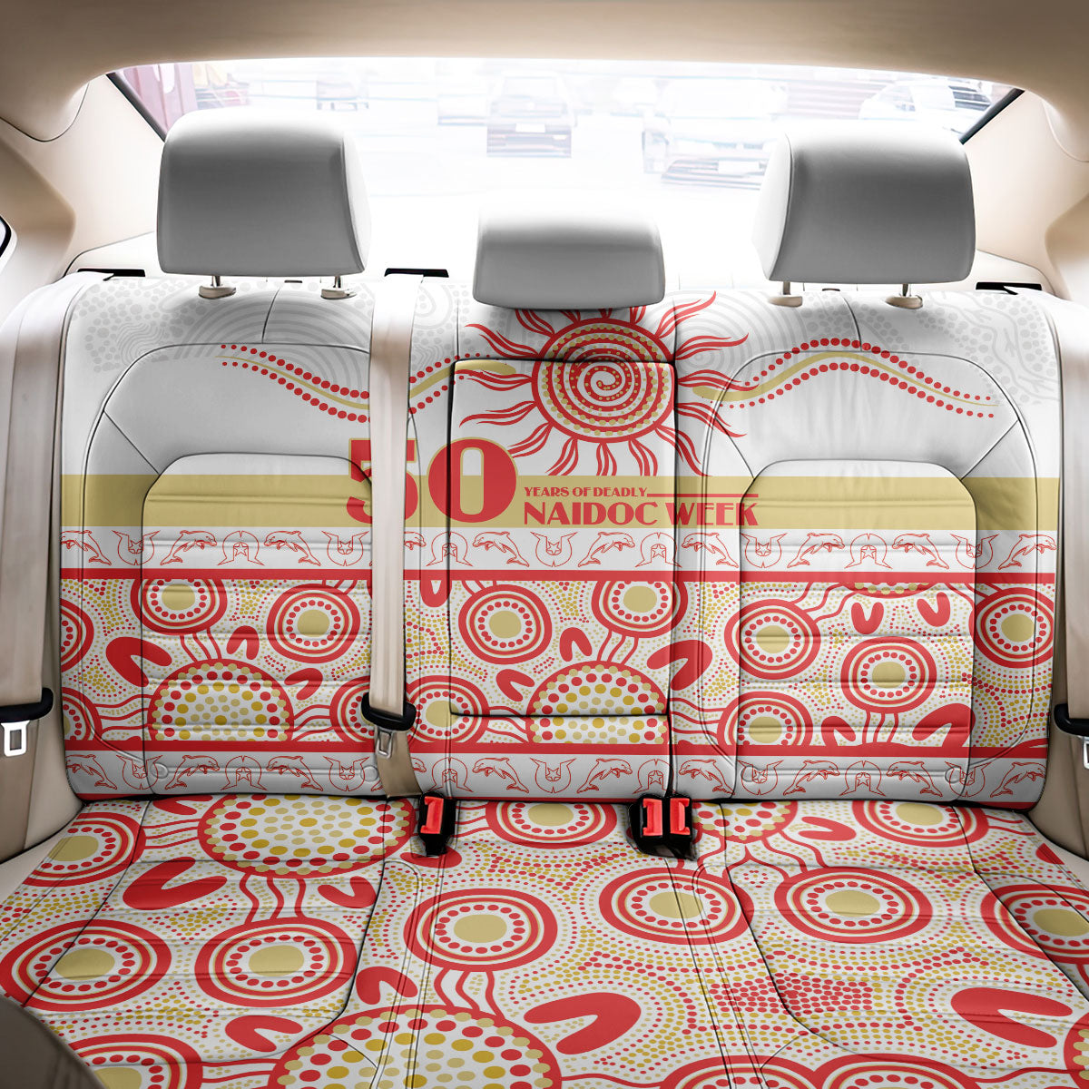 Dolphins NAIDOC Week Back Car Seat Cover Aboriginal Torres Strait Islanders Vibe