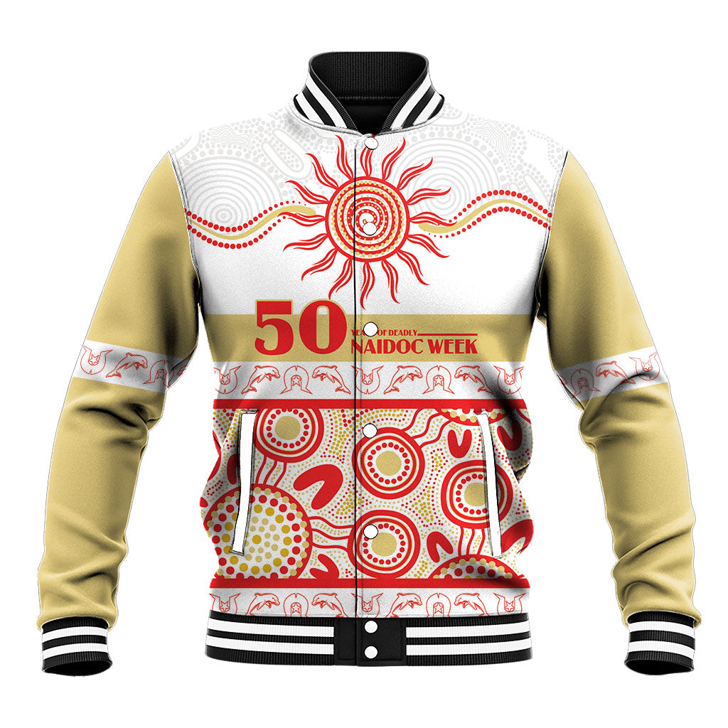 Dolphins NAIDOC Week Personalised Baseball Jacket Aboriginal Torres Strait Islanders Vibe