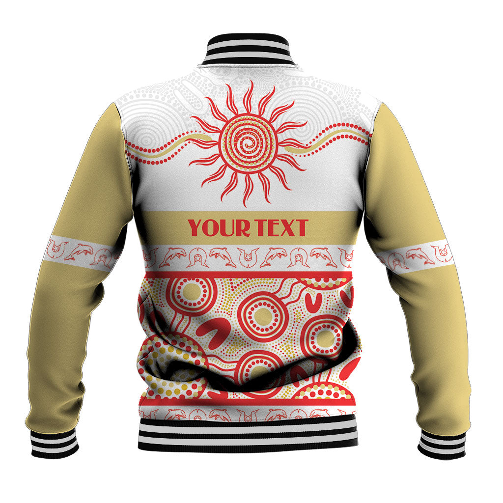 Dolphins NAIDOC Week Personalised Baseball Jacket Aboriginal Torres Strait Islanders Vibe