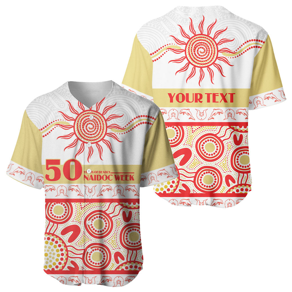 Dolphins NAIDOC Week Personalised Baseball Jersey Aboriginal Torres Strait Islanders Vibe