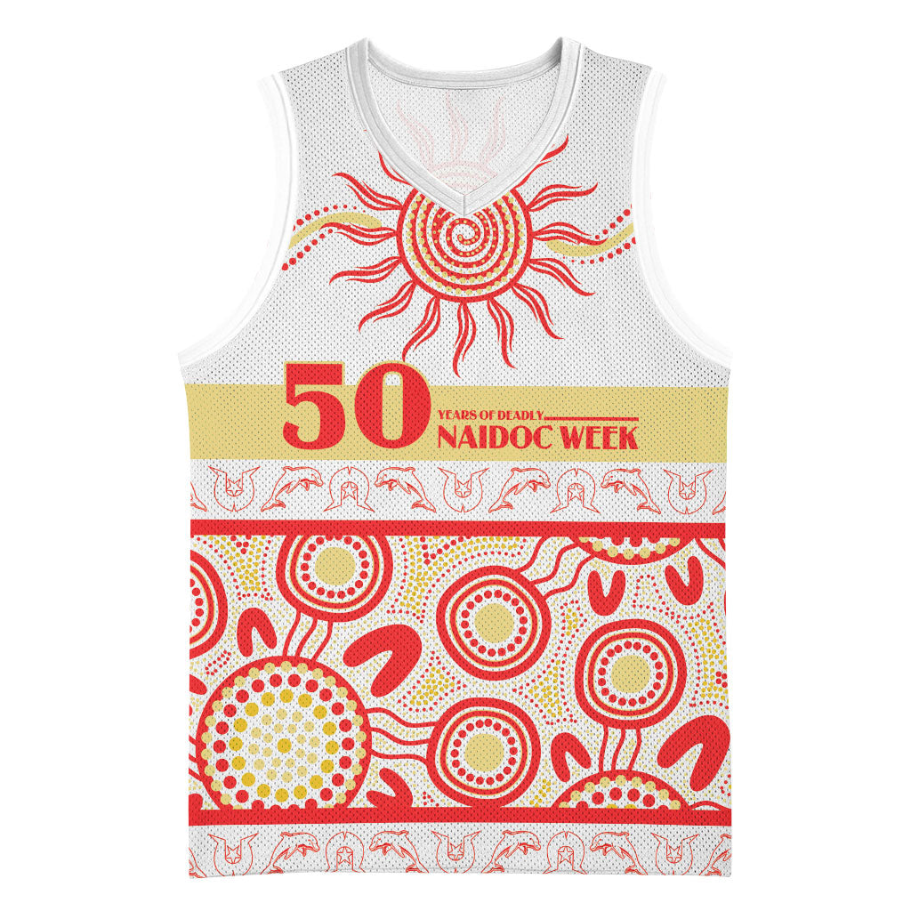Dolphins NAIDOC Week Personalised Basketball Jersey Aboriginal Torres Strait Islanders Vibe