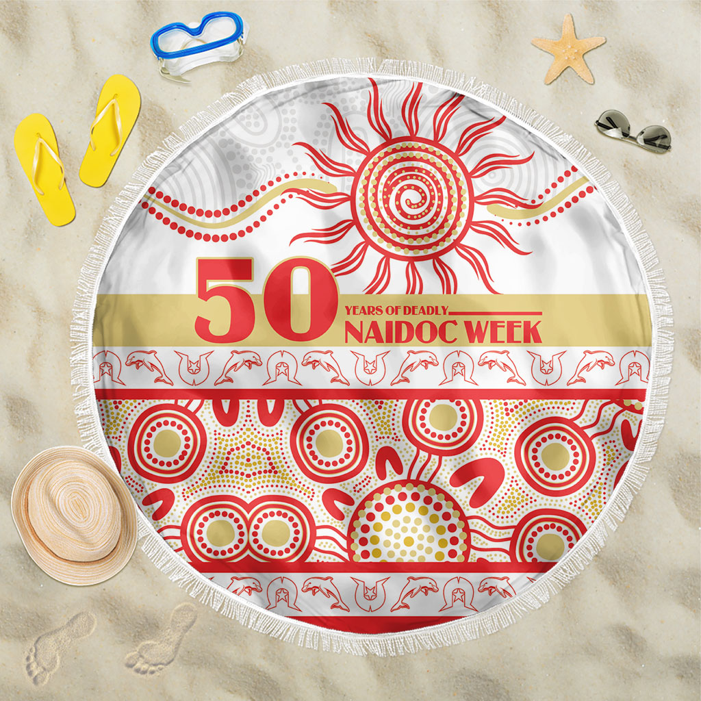 Dolphins NAIDOC Week Beach Blanket Aboriginal Torres Strait Islanders Vibe